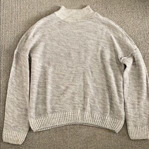 Noisy May grey mock neck sweater
